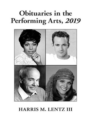 cover image of Obituaries in the Performing Arts, 2019